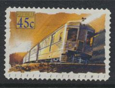 Australia SG 1414  Used  -Trains self adhesive 