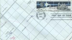 1434-5 SPACE ACHIEVEMENT -Unknown NASA Map