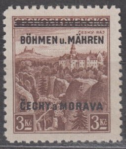 Bohemia & Moravia Scott #16 1939 MNH