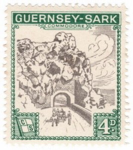 (I.B) Guernsey Cinderella : Isle of Sark 4d (Commodore Shipping)