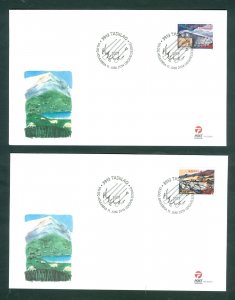 Greenland. 2014. 2 FDC. Farming, Barn, Sheeps, Horse, Dog. Sc# 673-674