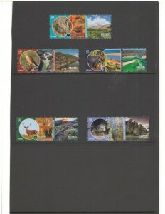 PORTUGAL-NEW ISSUE / PROTECTED AREAS-WILDLIFE & ENVIRONMENT/Set of 5- MNH  