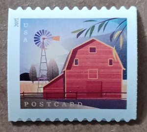 United States #5550 (36c) Summer Barn Postcard Rate MNH coil (2021)