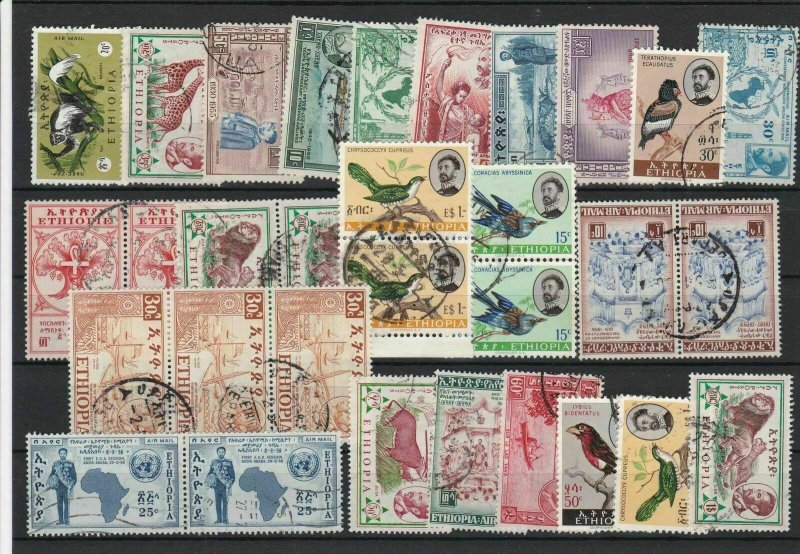 Ethiopia Mixed + Blocks Stamps Ref 26901