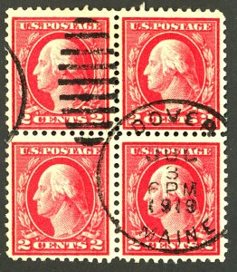 U.S. #499 USED BLOCK OF 4