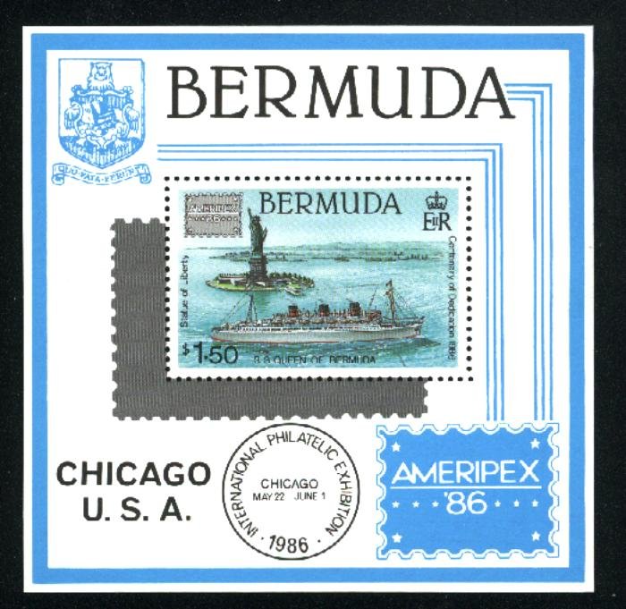 Bermuda 508  SS Mint NH VF 1986  PD