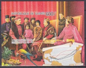 1986 Guinea 1127/B229b Christopher Columbus and King Ferdinand 10,00 €