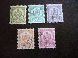 Stamps - Libya - Scott# 192,196,197,199,201 - MH & Used Part Set of 5 Stamps