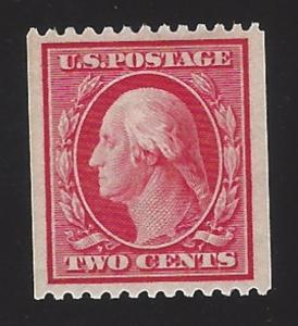 US #386 1910 Carmine Wmk 190 Perf 12 Horz MNH VF SCV $280