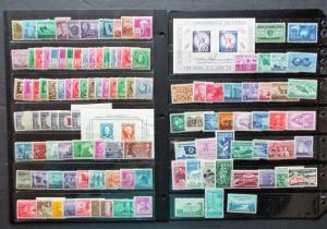 135 US MNH Collection on Stock Pages 1930s - 1950s