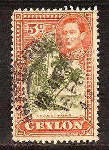 Ceylon  #  292  used .         A