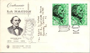 Argentina 1969 FDC - Bartolome Mitre - Cordoba - J89