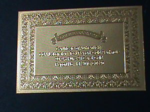 UNITED STATES-1878-CAT#314-$1000- 24K GOLD REPLICA NOTE WITH CERITIFICATE-VF