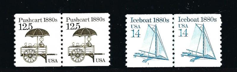 2133 PAIR, 2134 LINE PAIR P# 1, **XF**,  MINT NH