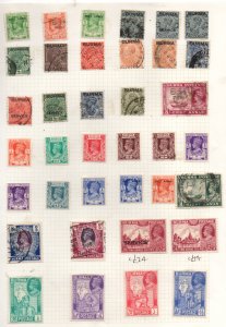 Burma KGV-KGVI collection on Album Page Cat Val £60+ WS32612(L)