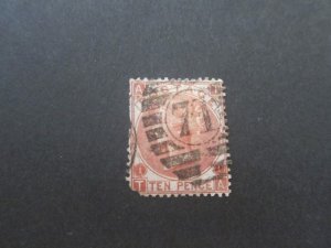 United Kingdom 1867 Sc 53 PL1 short perf. FU