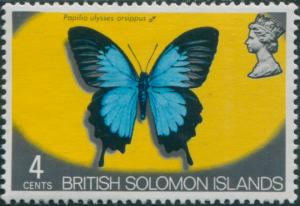 Solomon Islands 1972 SG222 4c Butterfly MNH
