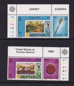 Jersey   #306-309a  MNH  1983 Europa in pairs