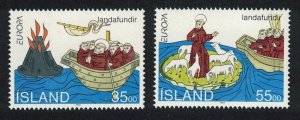 Iceland Europa CEPT St Brendan's Voyages 2v 1994 MNH SG#820-821