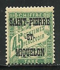 Saint Pierre and Miquelon# J15, Mint Hinge