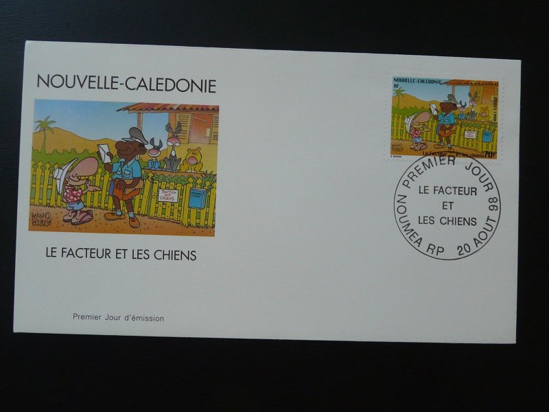 FDC comics the postman and the dogs New Caledonia 1998