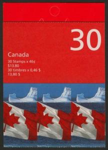 Canada 1698a Booklet BK215b MNH Flag over Iceberg