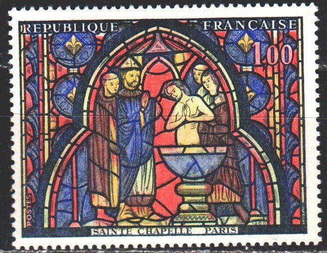 France. 1966. 1559. Stained glass, biblical motives. MNH.