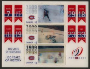 Canada 2340 MNH Montreal Canadiens Hockey, 3D stamp