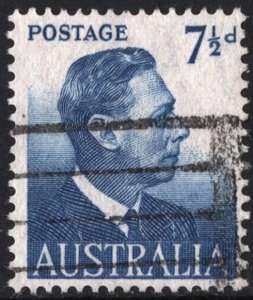 Australia SC#239 7½d King George VI (1951) Used