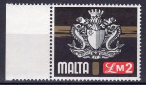 Malta 1973 Sc#468 ARMS OF MALTA £2.00 (1) MNH