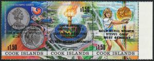 Cook Islands Olympics Steffi Graf Strip (Scott #1000) MNH