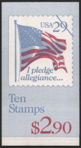 SC#BK195 29¢ Flag: Plate #1111 (1992) MNH