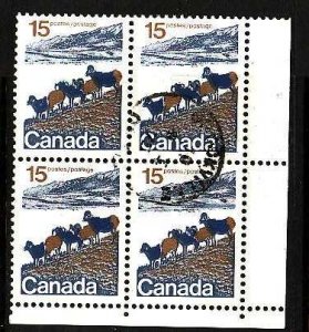 Canada-Sc#595- id10-used 15c Mountain sheep, type 1 -1972-