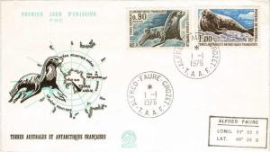 French Southern and Antarctic Territories Scott 60-61 Unaddressed.