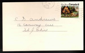 CANADA Scott # 567 On Private Postal Card - St John's Philatelic Society Meeting