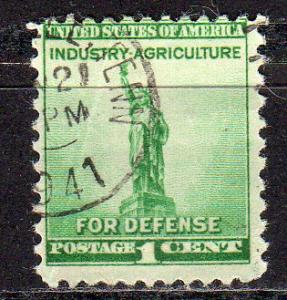 United States 899 - Used - 1c Statue of Liberty (1940) (5)