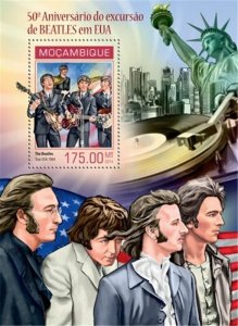 Mozambique - 2014 Beatles 50th Anniversary - Souvenir Sheet - 13A-1435