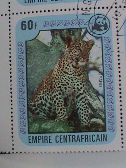 CENTRAL AFRICAN STAMP:1978- SC#323-8- ENDANGER ANIMALS-WWF- BLOCK OF 4 SETS