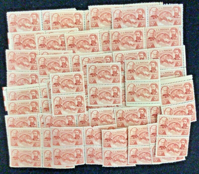 964  Oregon Territory Centennial   100 3 cent MNH stamps FV $3.00 issued in 1948