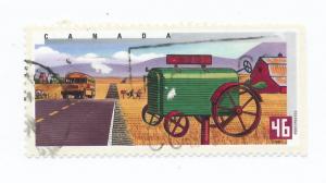 Canada 2000 Scott 1851 used - 46c, Rural Mailboxes, Tractor