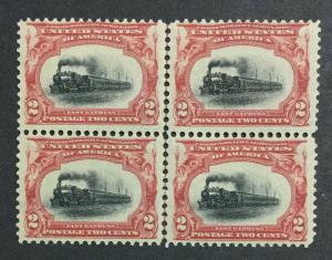 MOMEN: US #295 BLOCK MINT OG NH #24815