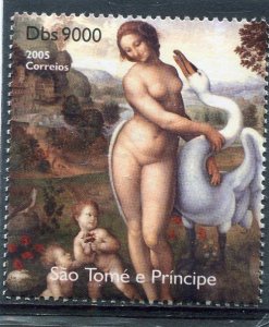 Sao Tome & Principe 2005 LEONARDO DA VINCI 1v Perforated Mint (NH)