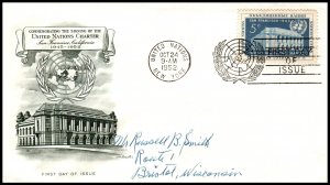 UN New York 12 Artmaster Pen FDC