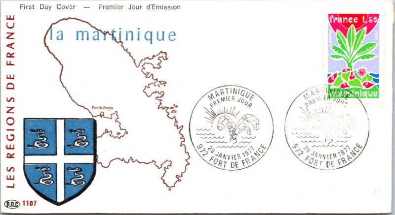 France, Martinique, Worldwide First Day Cover