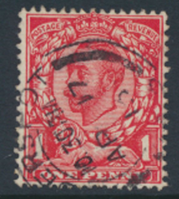 Great Britain SC# 158*  SG 345  George V Downey Head Used see detail & scans