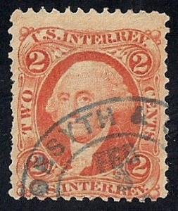 #R15C 2 cents U.S. Internal Revenue Stamp used F