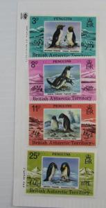 British Antarctic Territory SC #72-75 PENGUINS  MNH stamp set