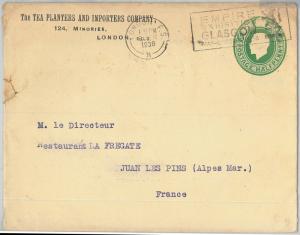 59850 -  GB - POSTAL HISTORY: ADVERTISING STATIONERY COVER  1938 - TEA ! 