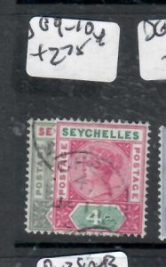 SEYCHELLES QV        SG 9-10   VFU    P0716H