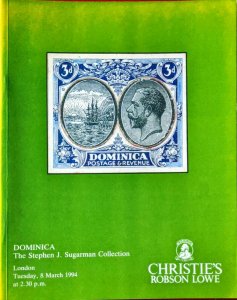 Auction Catalogue DOMINICA - The Stephen J Sugarman Collection